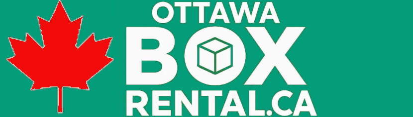 Red maple leaf and Ottawa Box Rental logo